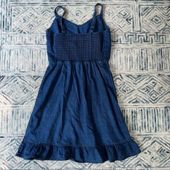 ❤️🔥$6 CLEARANCE ❤️🔥Denim Fit ‘n Flare Smocked Cami Summer Dress - Picture 3 of 6